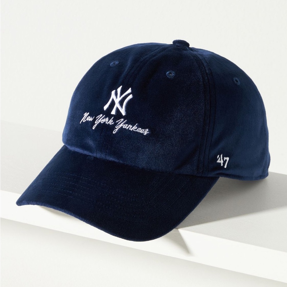 Anthropologie Exclusive ‘47 New York Yankees Velvet Baseball Hat